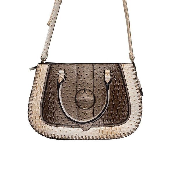 Est. 1946 Faux Ostrich Embellished HandBag Purse-NWOT - Picture 1 of 14